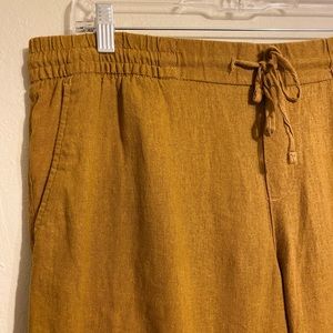 Old Navy Cropped Linen Trousers